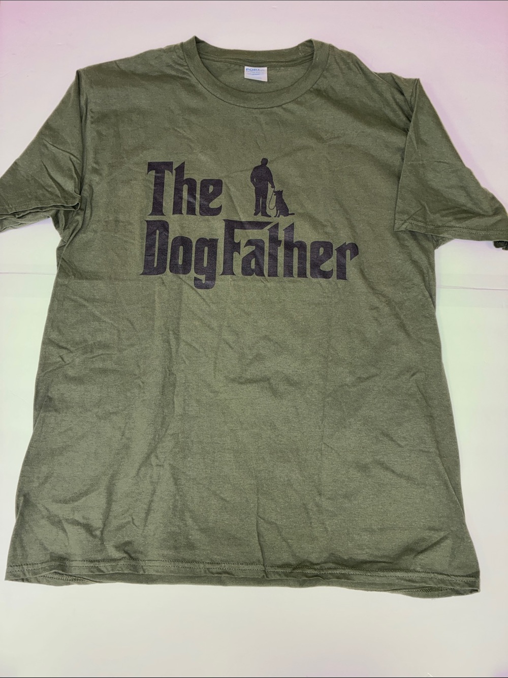 The DogFather Olive Green Dog Owner T-Shirt